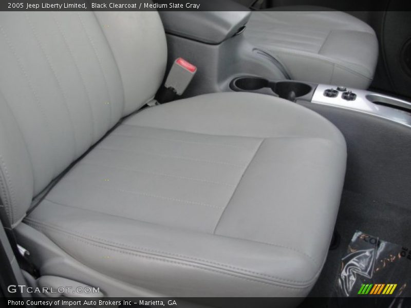 Black Clearcoat / Medium Slate Gray 2005 Jeep Liberty Limited