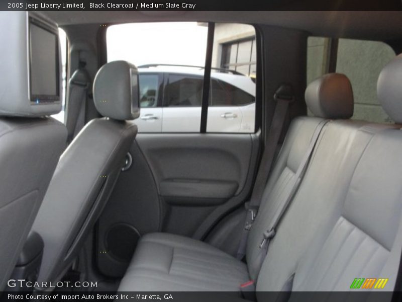 Black Clearcoat / Medium Slate Gray 2005 Jeep Liberty Limited