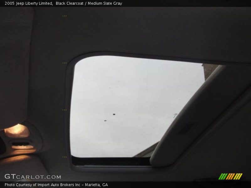 Black Clearcoat / Medium Slate Gray 2005 Jeep Liberty Limited