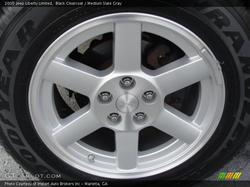 Black Clearcoat / Medium Slate Gray 2005 Jeep Liberty Limited
