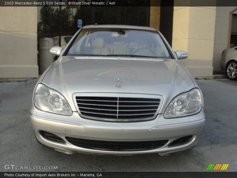 Brilliant Silver Metallic / Ash 2003 Mercedes-Benz S 500 Sedan