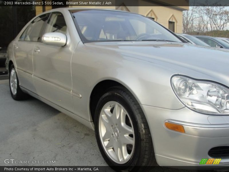 Brilliant Silver Metallic / Ash 2003 Mercedes-Benz S 500 Sedan
