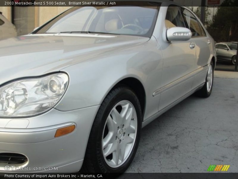 Brilliant Silver Metallic / Ash 2003 Mercedes-Benz S 500 Sedan