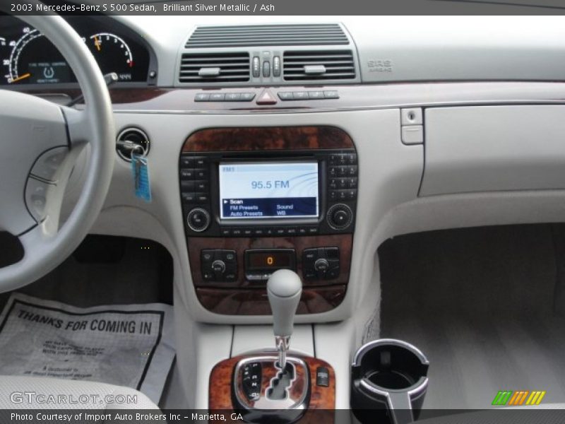 Brilliant Silver Metallic / Ash 2003 Mercedes-Benz S 500 Sedan