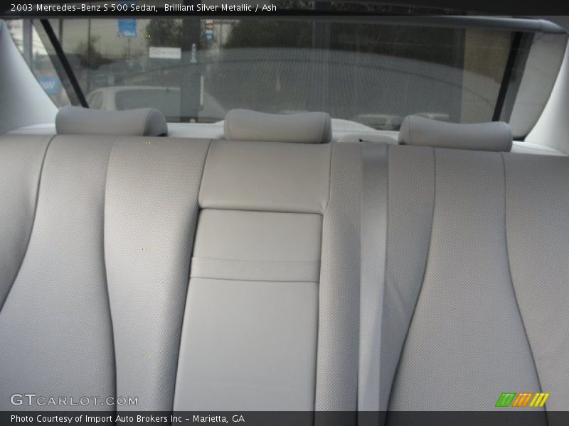 Brilliant Silver Metallic / Ash 2003 Mercedes-Benz S 500 Sedan