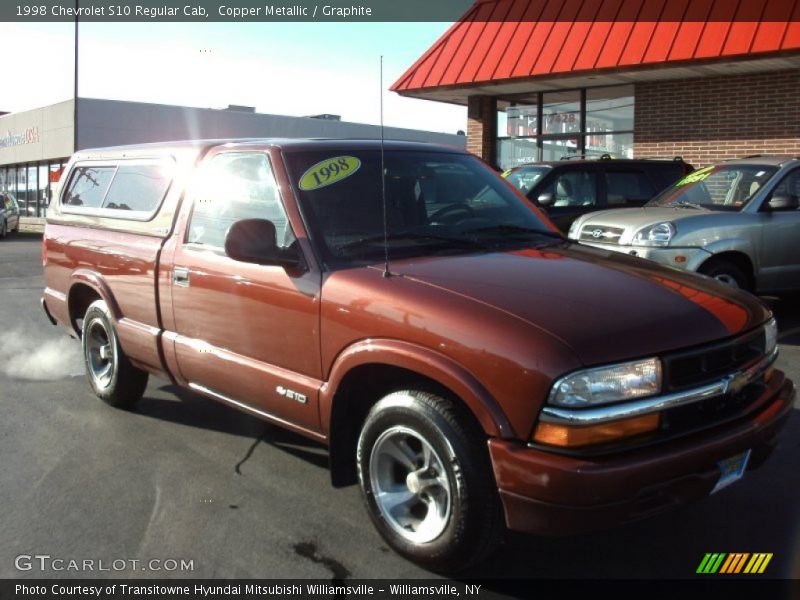 Copper Metallic / Graphite 1998 Chevrolet S10 Regular Cab