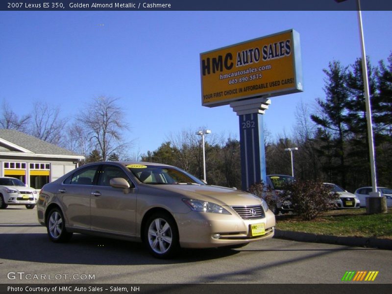 Golden Almond Metallic / Cashmere 2007 Lexus ES 350