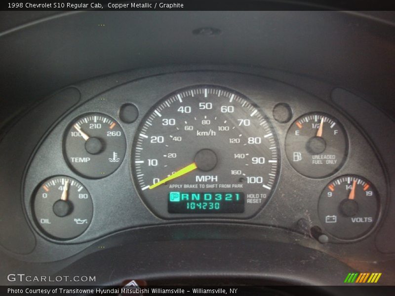 Copper Metallic / Graphite 1998 Chevrolet S10 Regular Cab