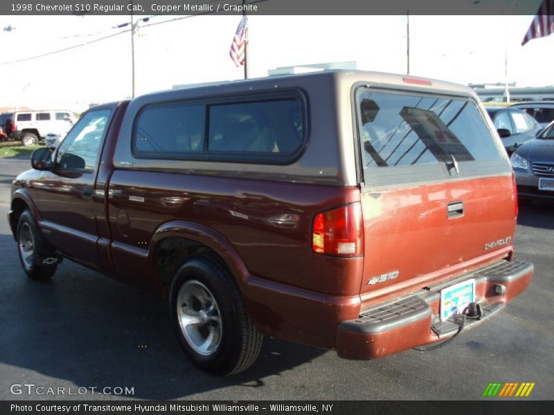 Copper Metallic / Graphite 1998 Chevrolet S10 Regular Cab