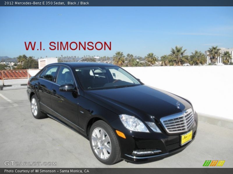 Black / Black 2012 Mercedes-Benz E 350 Sedan