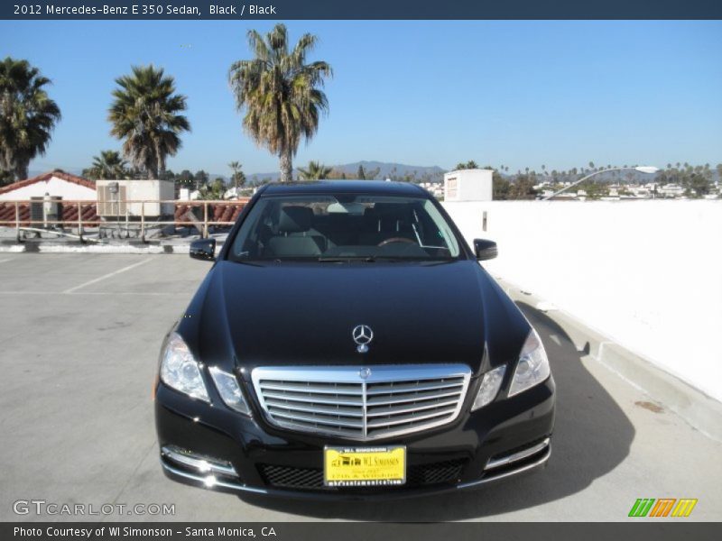 Black / Black 2012 Mercedes-Benz E 350 Sedan