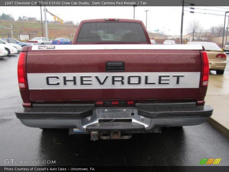 Dark Carmine Red Metallic / Tan 1997 Chevrolet C/K 3500 K3500 Crew Cab Dually