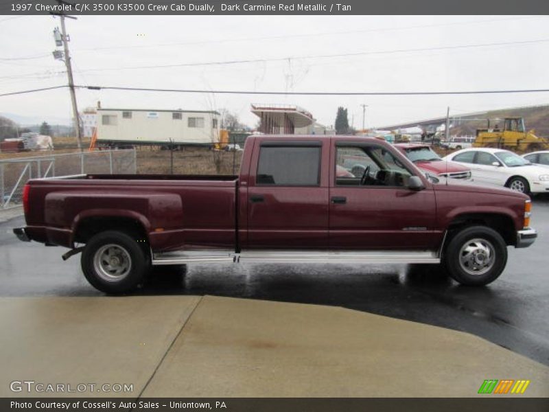 Dark Carmine Red Metallic / Tan 1997 Chevrolet C/K 3500 K3500 Crew Cab Dually