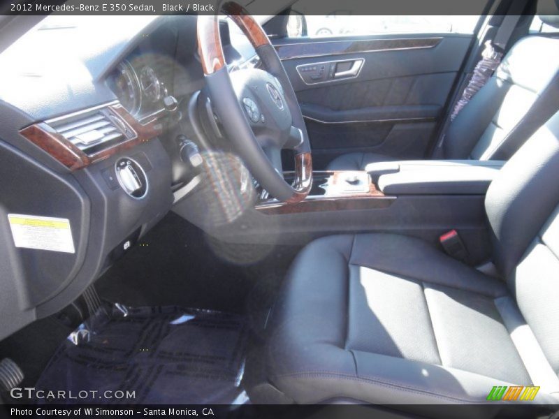 Black / Black 2012 Mercedes-Benz E 350 Sedan