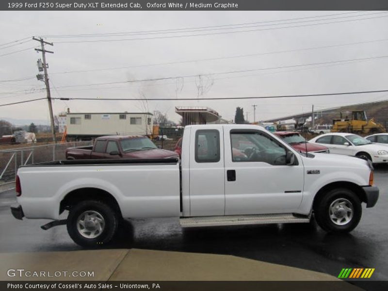 Oxford White / Medium Graphite 1999 Ford F250 Super Duty XLT Extended Cab