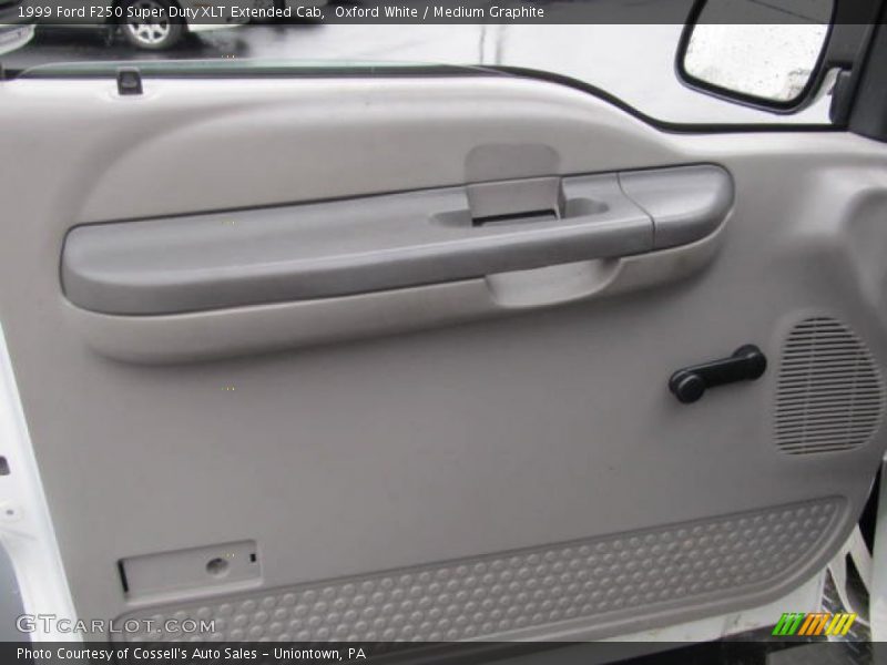 Oxford White / Medium Graphite 1999 Ford F250 Super Duty XLT Extended Cab