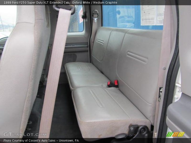 Oxford White / Medium Graphite 1999 Ford F250 Super Duty XLT Extended Cab