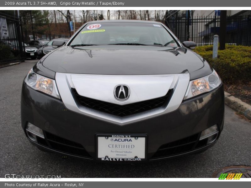 Grigio Gray Metallic / Taupe/Ebony 2009 Acura TL 3.7 SH-AWD
