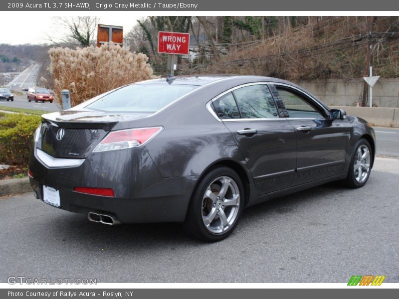 Grigio Gray Metallic / Taupe/Ebony 2009 Acura TL 3.7 SH-AWD
