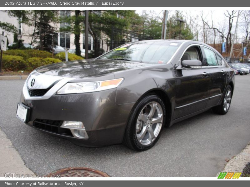 Grigio Gray Metallic / Taupe/Ebony 2009 Acura TL 3.7 SH-AWD