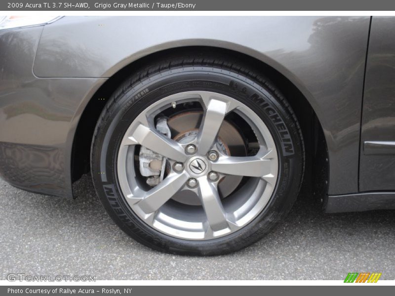 Grigio Gray Metallic / Taupe/Ebony 2009 Acura TL 3.7 SH-AWD