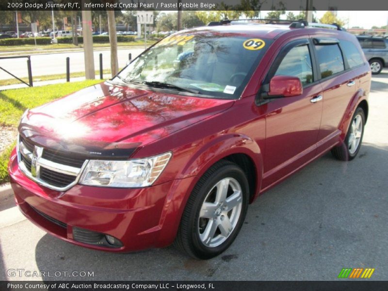 Inferno Red Crystal Pearl / Pastel Pebble Beige 2009 Dodge Journey R/T