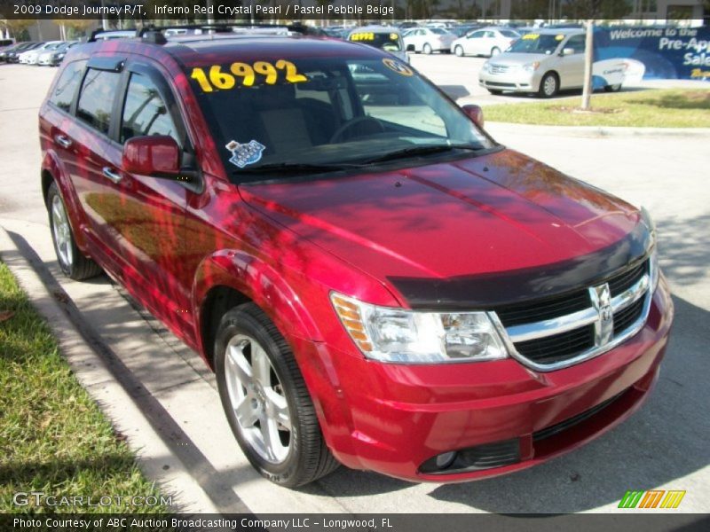 Inferno Red Crystal Pearl / Pastel Pebble Beige 2009 Dodge Journey R/T