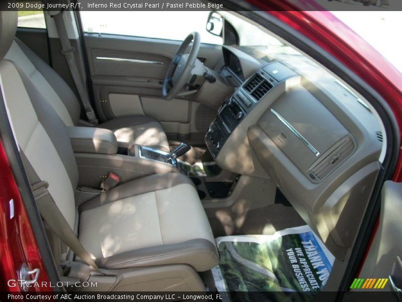 Inferno Red Crystal Pearl / Pastel Pebble Beige 2009 Dodge Journey R/T