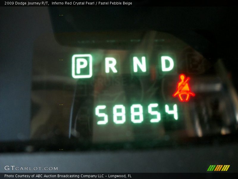 Inferno Red Crystal Pearl / Pastel Pebble Beige 2009 Dodge Journey R/T