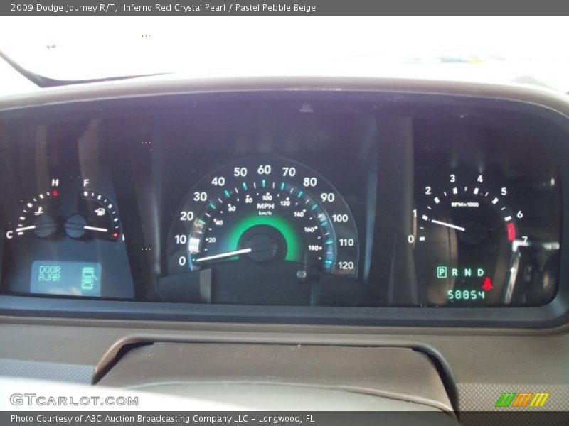 Inferno Red Crystal Pearl / Pastel Pebble Beige 2009 Dodge Journey R/T