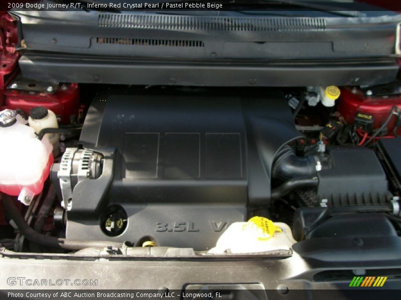 Inferno Red Crystal Pearl / Pastel Pebble Beige 2009 Dodge Journey R/T