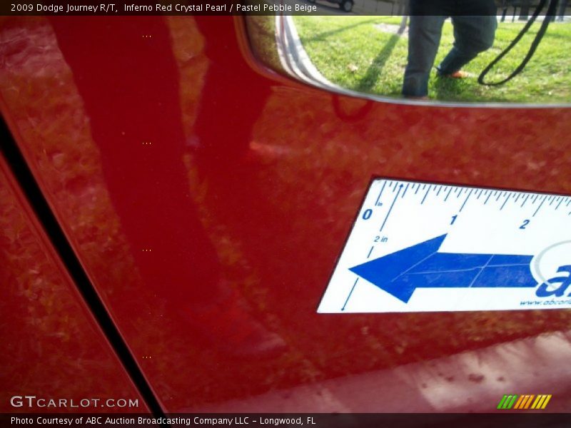 Inferno Red Crystal Pearl / Pastel Pebble Beige 2009 Dodge Journey R/T