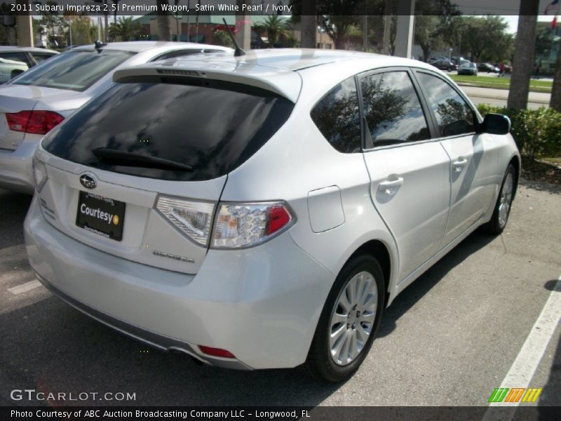 Satin White Pearl / Ivory 2011 Subaru Impreza 2.5i Premium Wagon