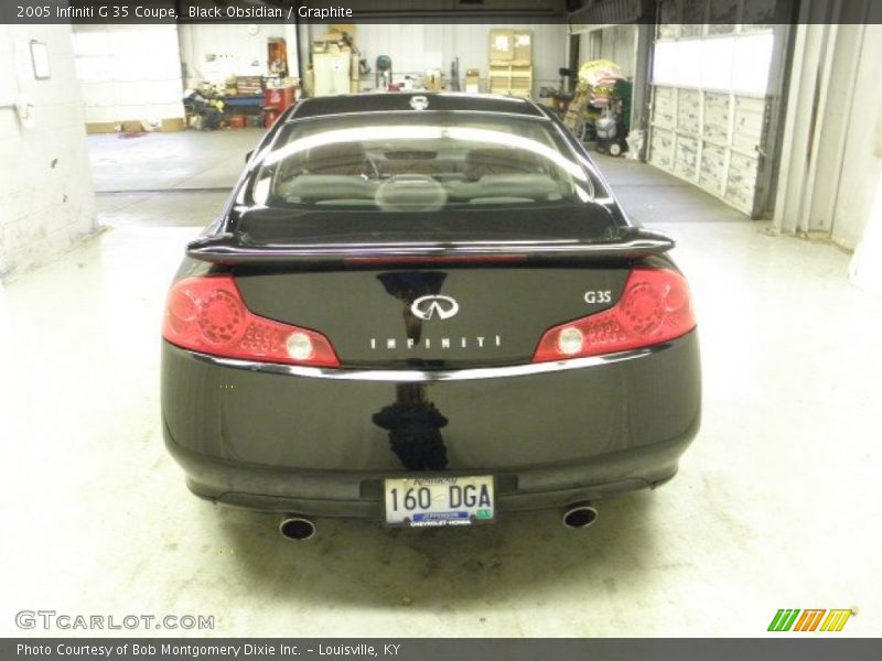 Black Obsidian / Graphite 2005 Infiniti G 35 Coupe