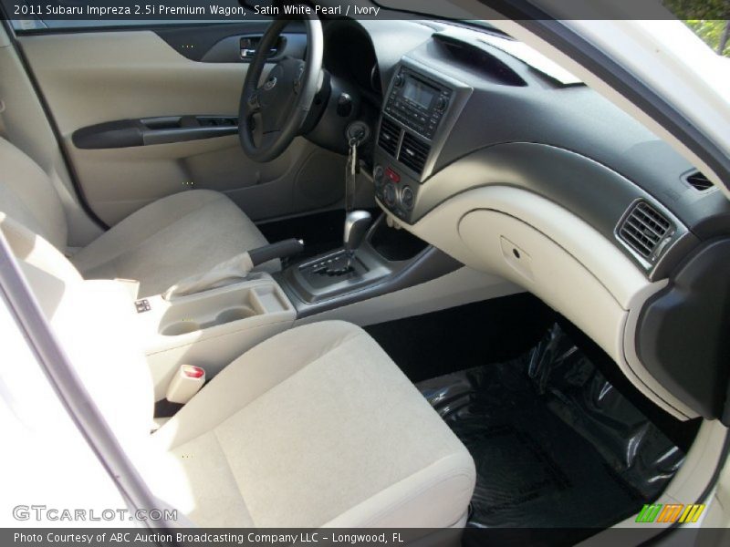 Satin White Pearl / Ivory 2011 Subaru Impreza 2.5i Premium Wagon