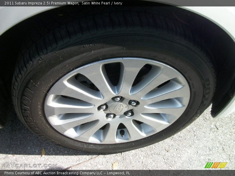 Satin White Pearl / Ivory 2011 Subaru Impreza 2.5i Premium Wagon