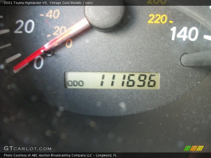 Vintage Gold Metallic / Ivory 2001 Toyota Highlander V6