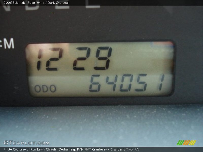 Polar White / Dark Charcoal 2006 Scion xB