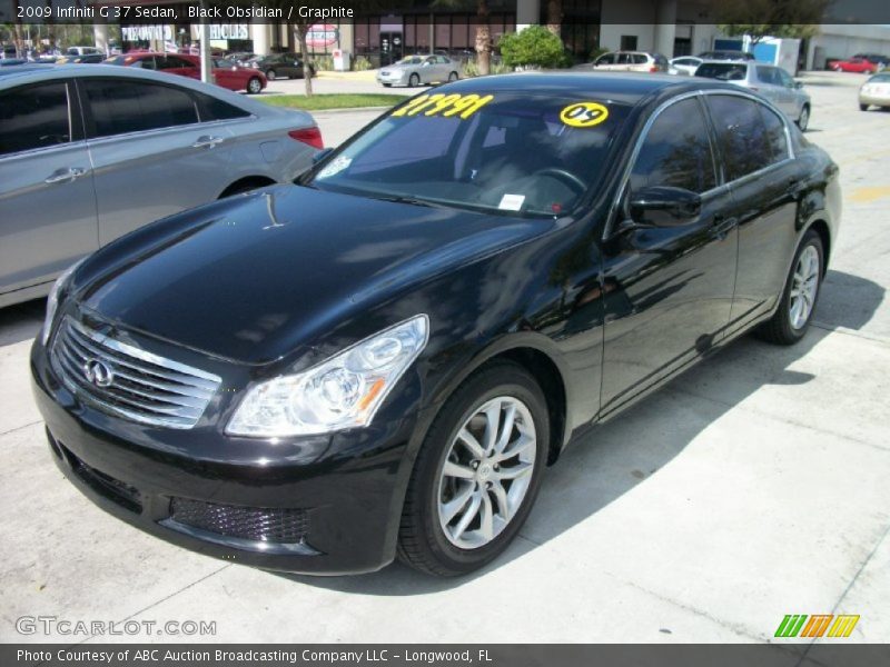 Black Obsidian / Graphite 2009 Infiniti G 37 Sedan