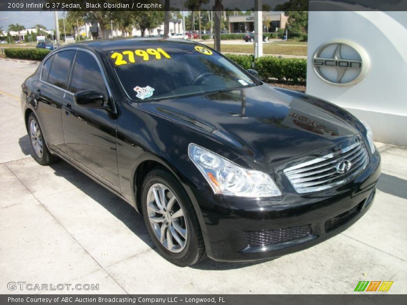 Black Obsidian / Graphite 2009 Infiniti G 37 Sedan