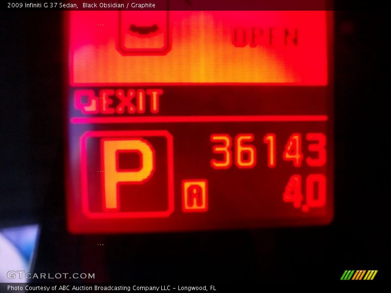 Black Obsidian / Graphite 2009 Infiniti G 37 Sedan