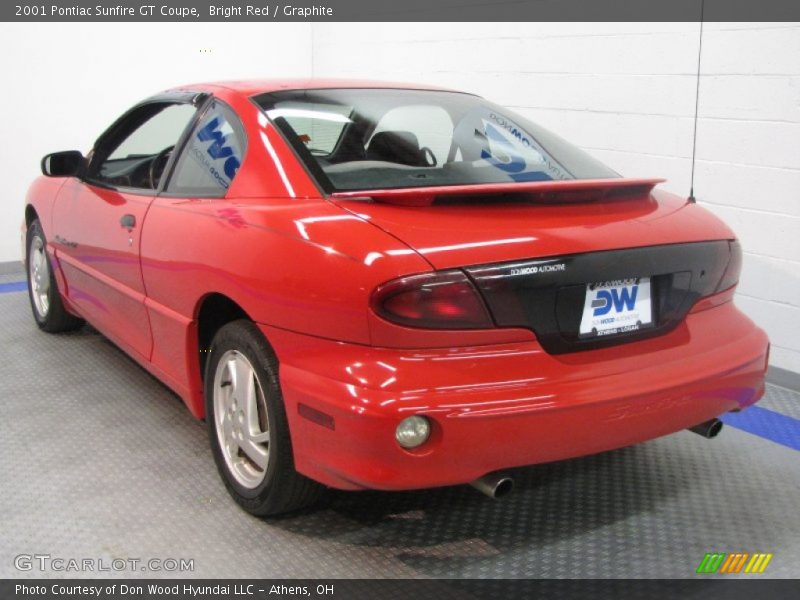 Bright Red / Graphite 2001 Pontiac Sunfire GT Coupe