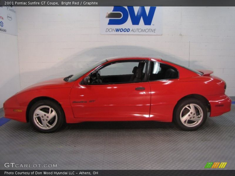 Bright Red / Graphite 2001 Pontiac Sunfire GT Coupe
