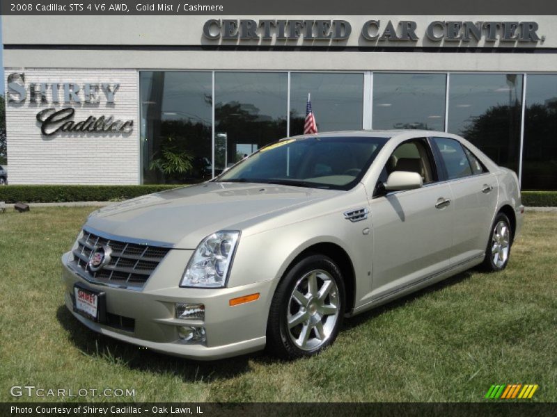Gold Mist / Cashmere 2008 Cadillac STS 4 V6 AWD