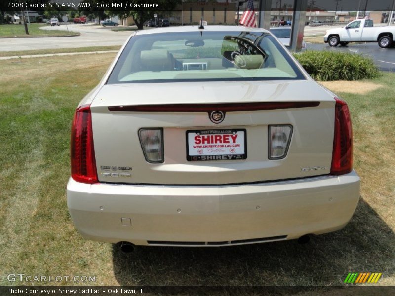 Gold Mist / Cashmere 2008 Cadillac STS 4 V6 AWD