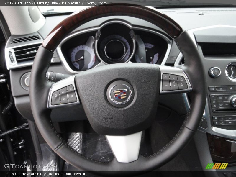 Black Ice Metallic / Ebony/Ebony 2012 Cadillac SRX Luxury