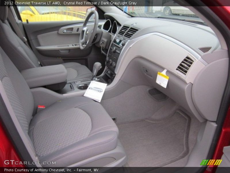 Crystal Red Tintcoat / Dark Gray/Light Gray 2012 Chevrolet Traverse LT AWD