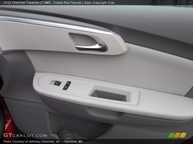 Crystal Red Tintcoat / Dark Gray/Light Gray 2012 Chevrolet Traverse LT AWD