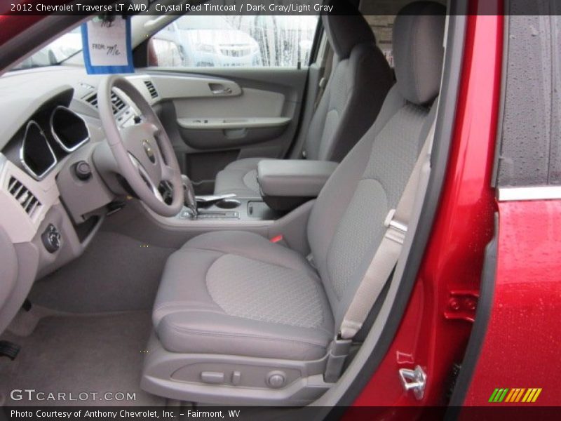 Crystal Red Tintcoat / Dark Gray/Light Gray 2012 Chevrolet Traverse LT AWD