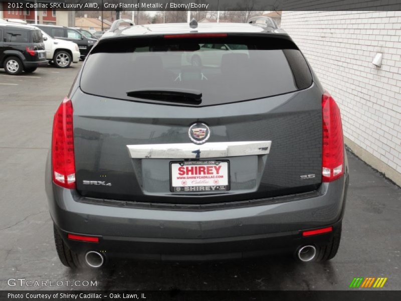 Gray Flannel Metallic / Ebony/Ebony 2012 Cadillac SRX Luxury AWD